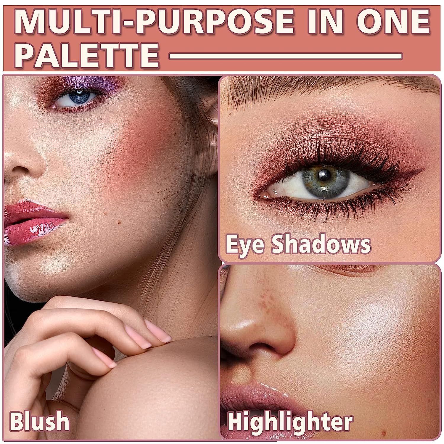 iPhone Makeup Palette, 11 Color Eyeshadow Palette with Mirror Back, Eyeshadow Highlighter Blusher Palette iPhone Makeup Palette, 11 Color Eyeshadow Palette with Mirror Back, Eyeshadow Highlighter Blusher Palette